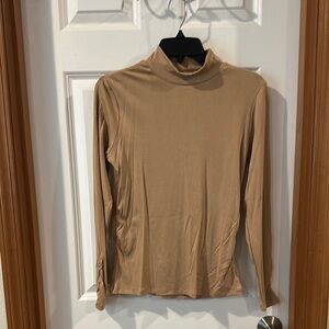 Sanctuary Tan Fitted Long Sleeve Blouse